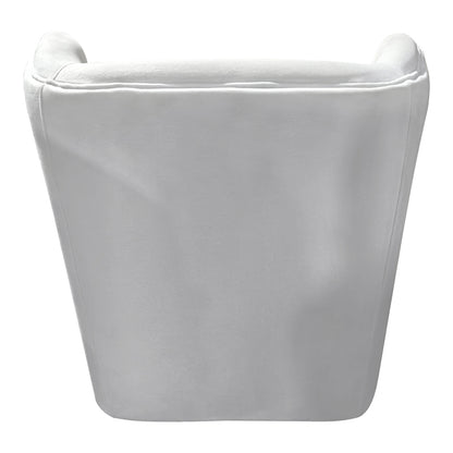 Πολυθρόνα Regalo pakoworld βελούδο σε λευκή απόχρωση 75x88x85εκ - Hippiehome.gr