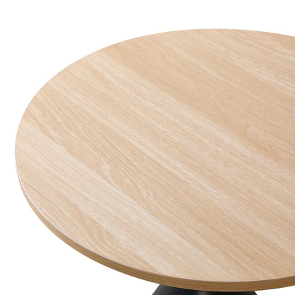 Τραπέζι σαλονιού Hemena pakoworld σετ 2τεμ σε μαύρη-φυσική απόχρωση - Hippiehome.gr