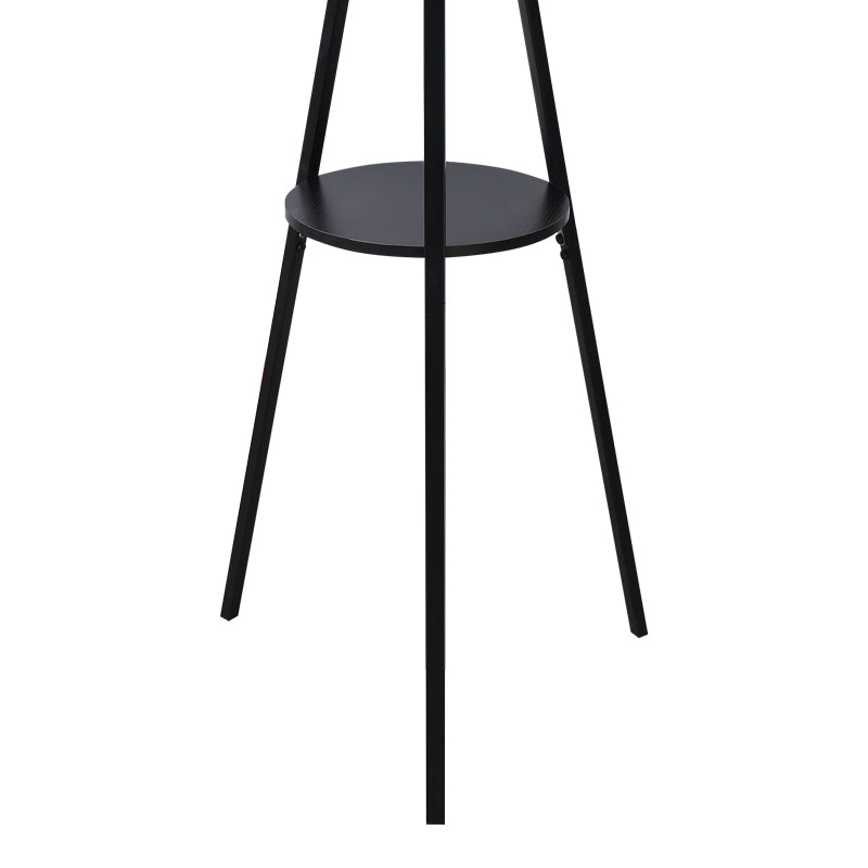 Καλόγερος Denner pakoworld μέταλλο σε μαύρη απόχρωση 48.5x48.5x180εκ - Hippiehome.gr