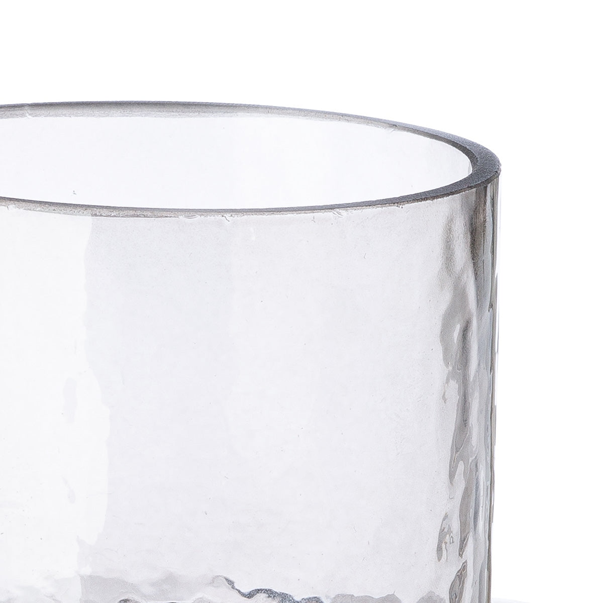 Βάζο "Levels" Γυάλινο Γκρι PU 13.5x11.5x28.5cm - Hippiehome.gr