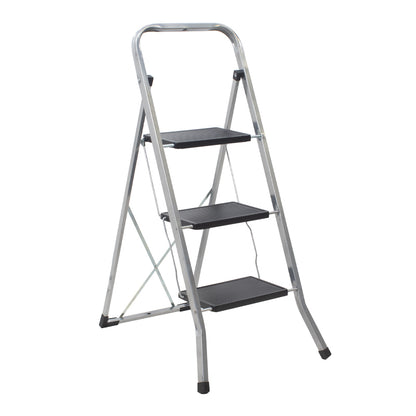 Σκαλοσκαμπό μεταλλικό 3 σκαλιών 70εκ. - Hippiehome.gr