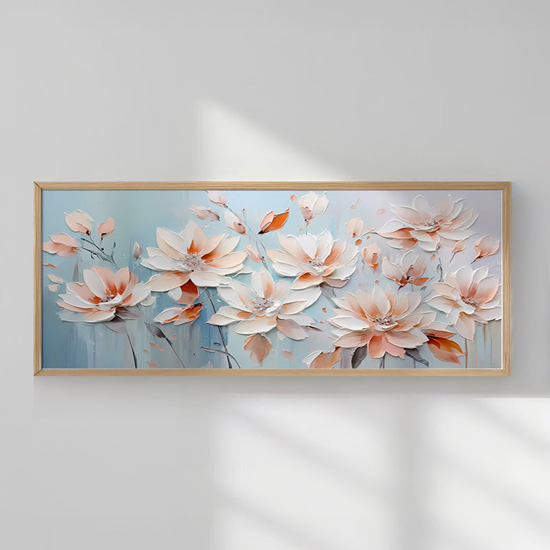 Πίνακας Flowery pakoworld με ψηφιακή εκτύπωση και πλαίσιο 120x2x50εκ - Hippiehome.gr