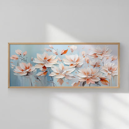 Πίνακας Flowery pakoworld με ψηφιακή εκτύπωση και πλαίσιο 120x2x50εκ - Hippiehome.gr