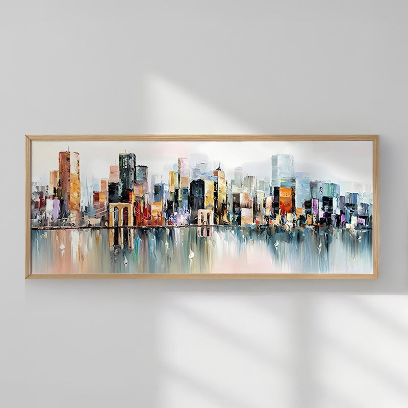 Πίνακας Teria pakoworld με ψηφιακή εκτύπωση και πλαίσιο 70x2x33εκ - Hippiehome.gr