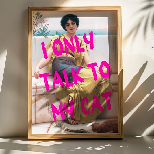 Πίνακας Catem pakoworld με ψηφιακή εκτύπωση και πλαίσιο 50x2x70εκ - Hippiehome.gr