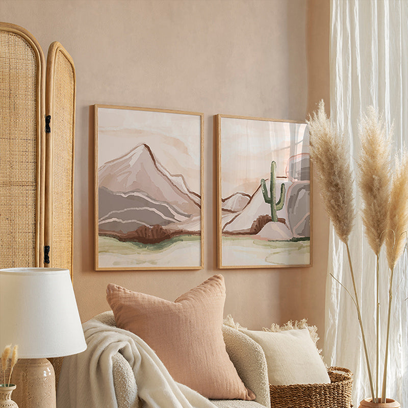 Πίνακας Beniz pakoworld δίπτυχος με ψηφιακή εκτύπωση και πλαίσιο 33x1.5x48εκ - Hippiehome.gr