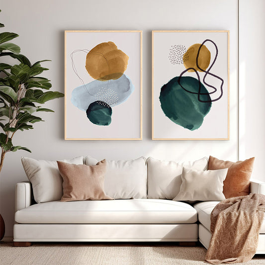 Πίνακας Cerzen pakoworld δίπτυχος με ψηφιακή εκτύπωση και πλαίσιο 33x1.5x48εκ - Hippiehome.gr