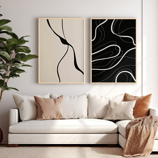 Πίνακας Bennez pakoworld δίπτυχος με ψηφιακή εκτύπωση και πλαίσιο 33x1.5x48εκ - Hippiehome.gr