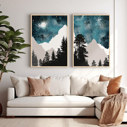 Πίνακας Grezio pakoworld δίπτυχος με ψηφιακή εκτύπωση και πλαίσιο 33x1.5x48εκ - Hippiehome.gr