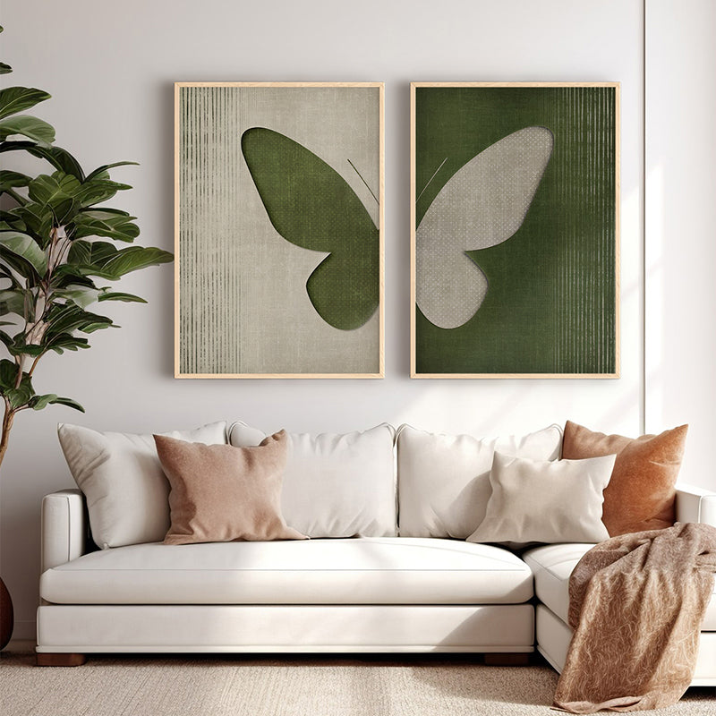 Πίνακας Obsen pakoworld δίπτυχος με ψηφιακή εκτύπωση και πλαίσιο 33x1.5x48εκ - Hippiehome.gr