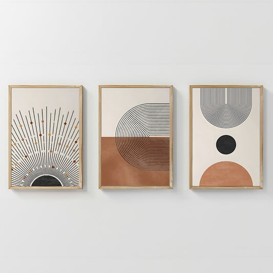 Πίνακας Jemba pakoworld τρίπτυχος με ψηφιακή εκτύπωση και πλαίσιο 33x1.5x48εκ - Hippiehome.gr