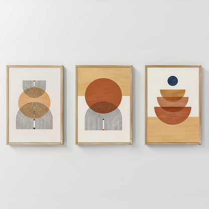 Πίνακας Mireta pakoworld τρίπτυχος με ψηφιακή εκτύπωση και πλαίσιο 33x1.5x48εκ - Hippiehome.gr