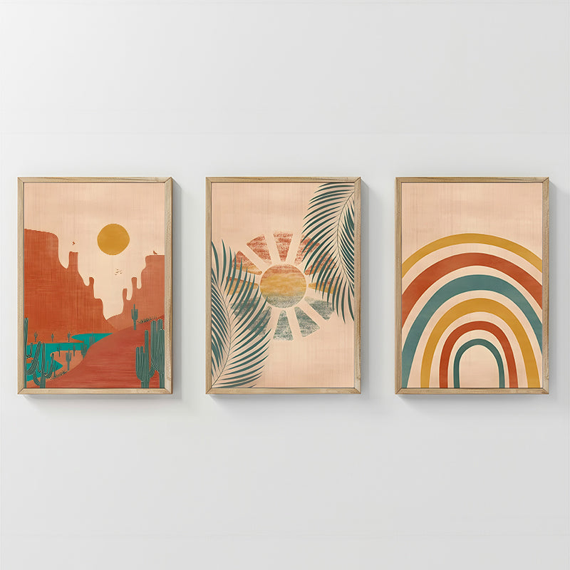 Πίνακας Delea pakoworld τρίπτυχος με ψηφιακή εκτύπωση και πλαίσιο 33x1.5x48εκ - Hippiehome.gr