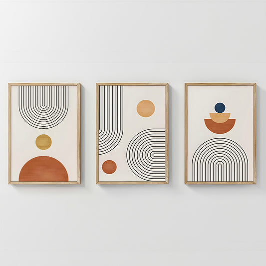 Πίνακας Lenda pakoworld τρίπτυχος με ψηφιακή εκτύπωση και πλαίσιο 33x1.5x48εκ - Hippiehome.gr