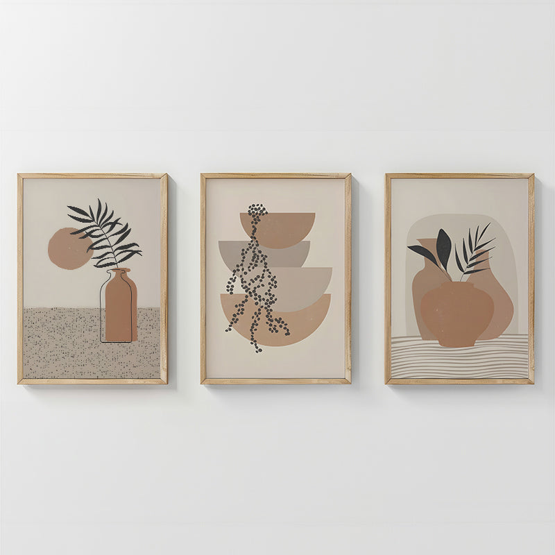 Πίνακας Derzy pakoworld τρίπτυχος με ψηφιακή εκτύπωση και πλαίσιο 33x1.5x48εκ - Hippiehome.gr