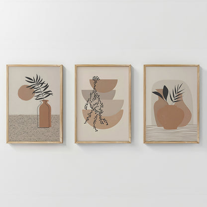 Πίνακας Derzy pakoworld τρίπτυχος με ψηφιακή εκτύπωση και πλαίσιο 33x1.5x48εκ - Hippiehome.gr