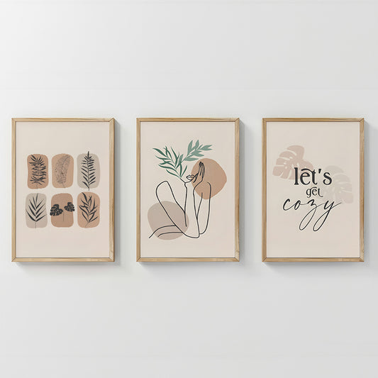 Πίνακας Xinbia pakoworld τρίπτυχος με ψηφιακή εκτύπωση και πλαίσιο 33x1.5x48εκ - Hippiehome.gr