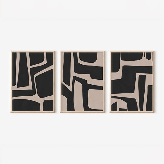 Πίνακας Jelenta pakoworld τρίπτυχος με ψηφιακή εκτύπωση και πλαίσιο 33x1.5x48εκ - Hippiehome.gr