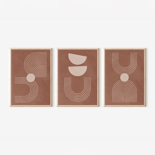 Πίνακας Banba pakoworld τρίπτυχος με ψηφιακή εκτύπωση και πλαίσιο 33x1.5x48εκ - Hippiehome.gr