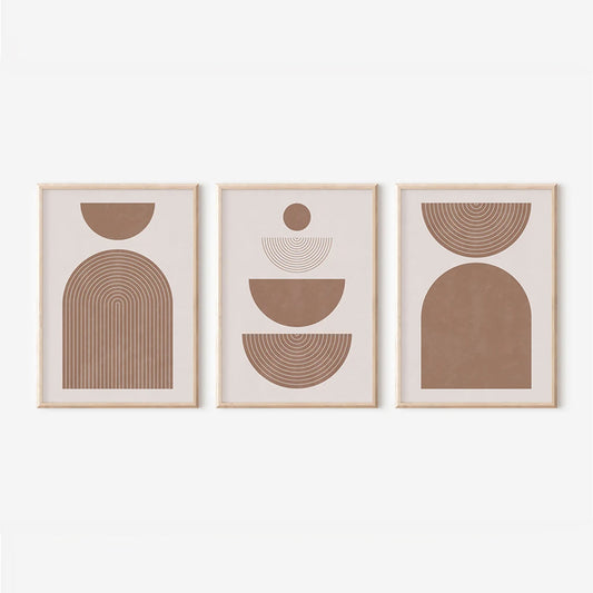 Πίνακας Loana pakoworld τρίπτυχος με ψηφιακή εκτύπωση και πλαίσιο 33x1.5x48εκ - Hippiehome.gr