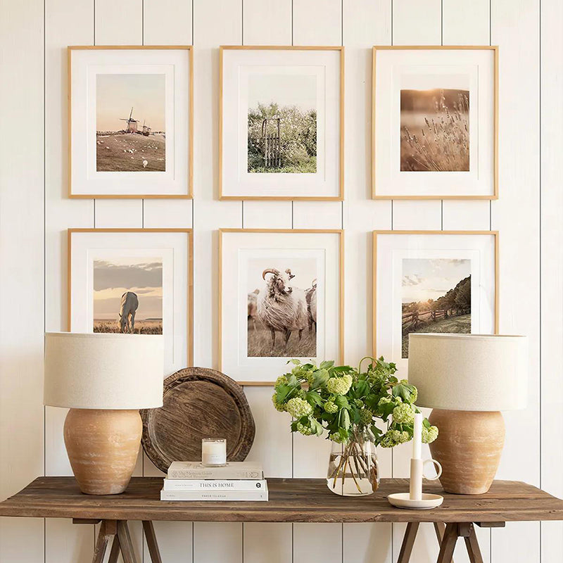 Πίνακας Kaelis pakoworld εξάπτυχος με ψηφιακή εκτύπωση και πλαίσιο 33x1.5x48εκ - Hippiehome.gr