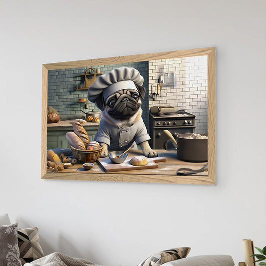 Πίνακας Woof pakoworld με ψηφιακή εκτύπωση και πλαίσιο 48x1.5x33εκ - Hippiehome.gr