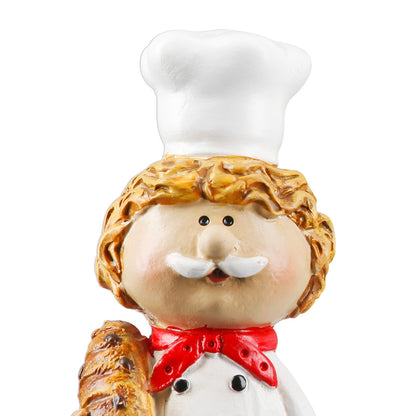 Φιγούρα Cook "Star Chef" Πολυρεζίνη Λευκό PU Pcs. Assorted 4.5x4.5x13cm - Hippiehome.gr