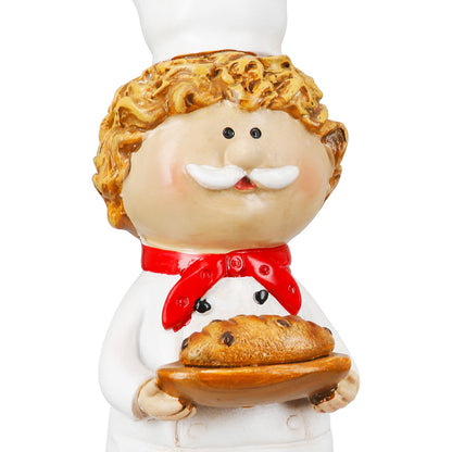 Φιγούρα Cook "Star Chef" Πολυρεζίνη Λευκό PU Pcs. Assorted 6x5x20cm - Hippiehome.gr