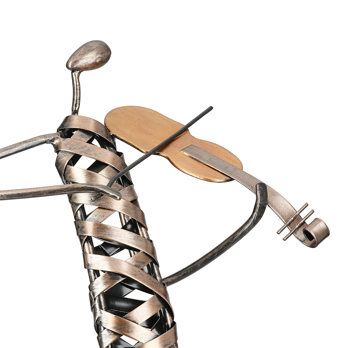 Φιγούρα Musician "Ribbon" Μέταλλο Μπρούντζινο PU 20x12X46cm - Hippiehome.gr