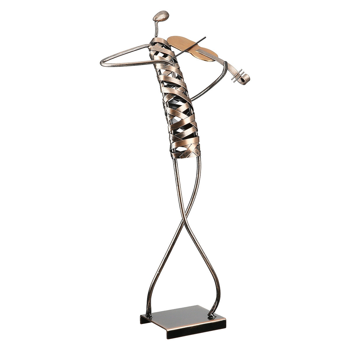 Φιγούρα Musician "Ribbon" Μέταλλο Μπρούντζινο PU 20x12X46cm - Hippiehome.gr