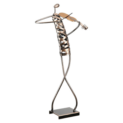 Φιγούρα Musician "Ribbon" Μέταλλο Μπρούντζινο PU 20x12X46cm - Hippiehome.gr