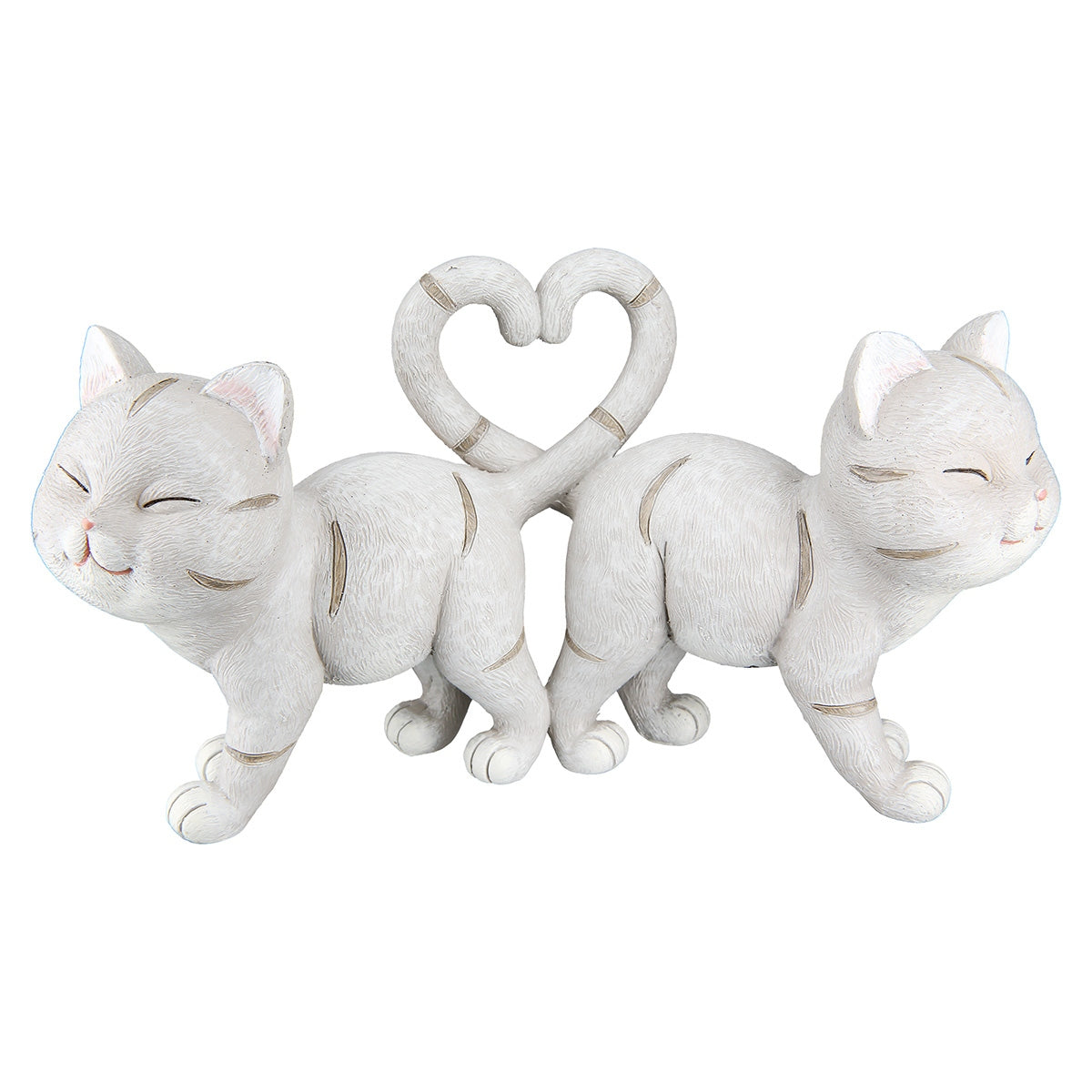 Φιγούρα Cat "Kitten" Πολυρεζίνη Γκρι PU 20x7.5x11cm - Hippiehome.gr