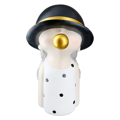 Φιγούρα Child "Bubblegum" Πολυρεζίνη Μαύρο Λευκό PU 14x18x25cm - Hippiehome.gr