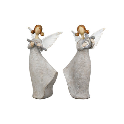 Φιγούρα Angels "Nancy" Πολυμερές Γκρι PU Pcs. Assorted 10x6x17cm - Hippiehome.gr