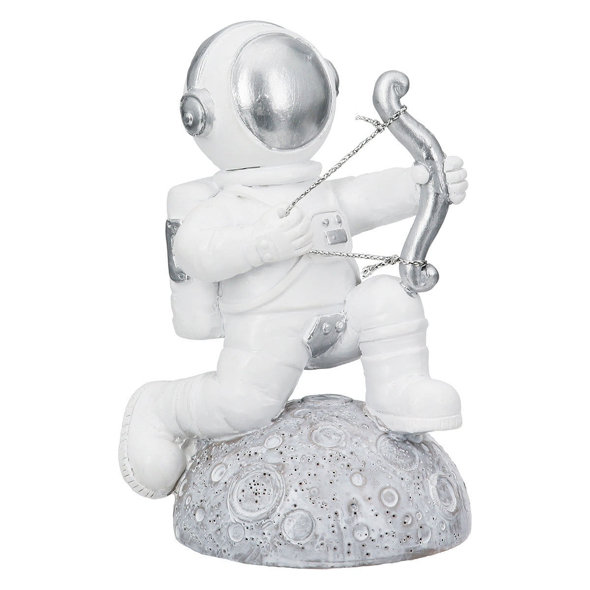 Figure Astronaut Poly White Silver Ποικιλία 3 φορές 11X5X12Cm 11X5X12Cm - Hippiehome.gr