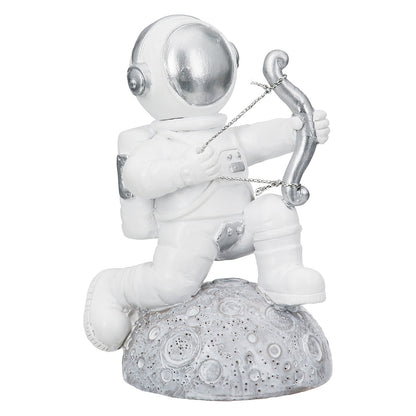 Figure Astronaut Poly White Silver Ποικιλία 3 φορές 11X5X12Cm 11X5X12Cm - Hippiehome.gr