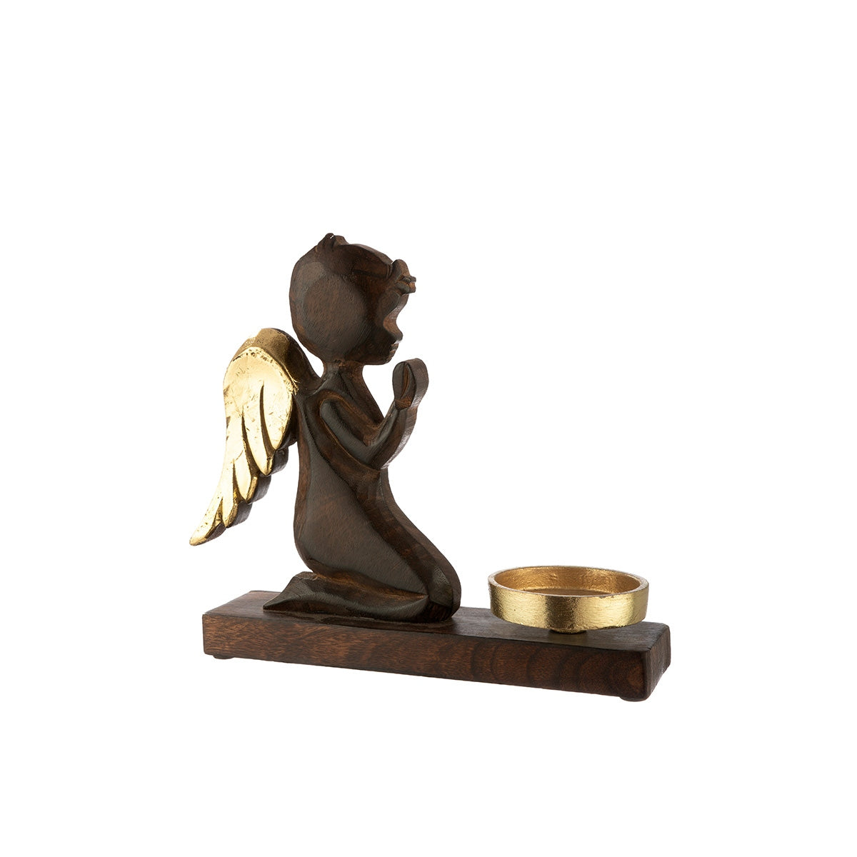 Ρεσώ Θήκη Angels "Zauberwald" Μέταλλο Ξύλο Dark Brown PU 23x7.5x22cm - Hippiehome.gr