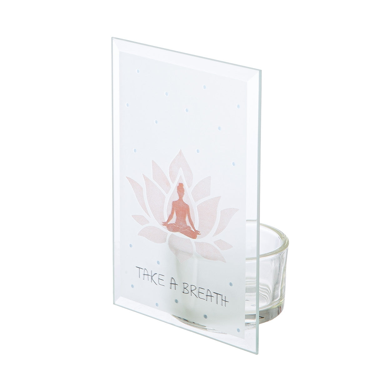 Ρεσώ Θήκη "Namaste" Γυάλινο Brown Λευκό PU 12 Pcs. Assorted 8x5x12cm - Hippiehome.gr