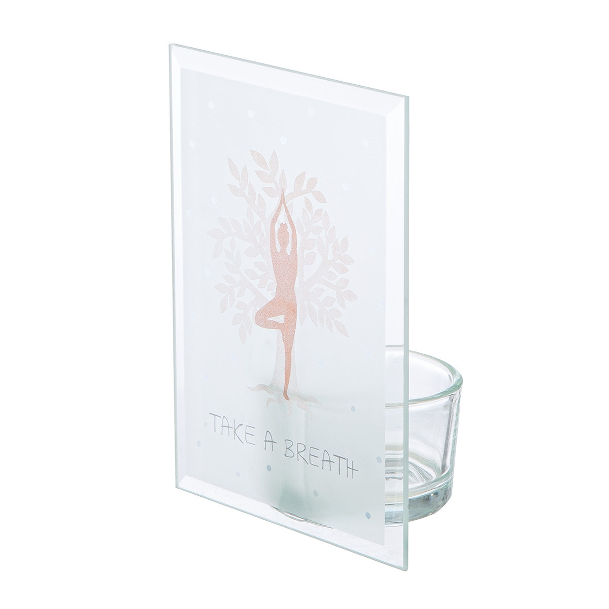 Ρεσώ Θήκη "Namaste" Γυάλινο Brown Λευκό PU 12 Pcs. Assorted 8x5x12cm - Hippiehome.gr