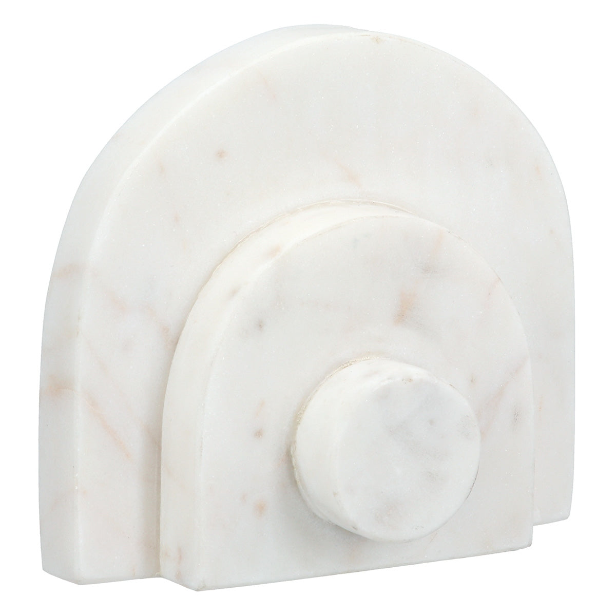 Βιβλιοθήκες Μάρμαρο Μπεζ Λευκό 12X5X11Cm 12X5X11Cm - Hippiehome.gr