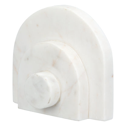 Βιβλιοθήκες Μάρμαρο Μπεζ Λευκό 12X5X11Cm 12X5X11Cm - Hippiehome.gr