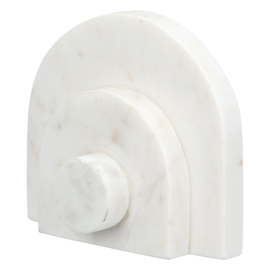 Βιβλιοθήκες Μάρμαρο Μπεζ Λευκό 12X5X11Cm 12X5X11Cm - Hippiehome.gr