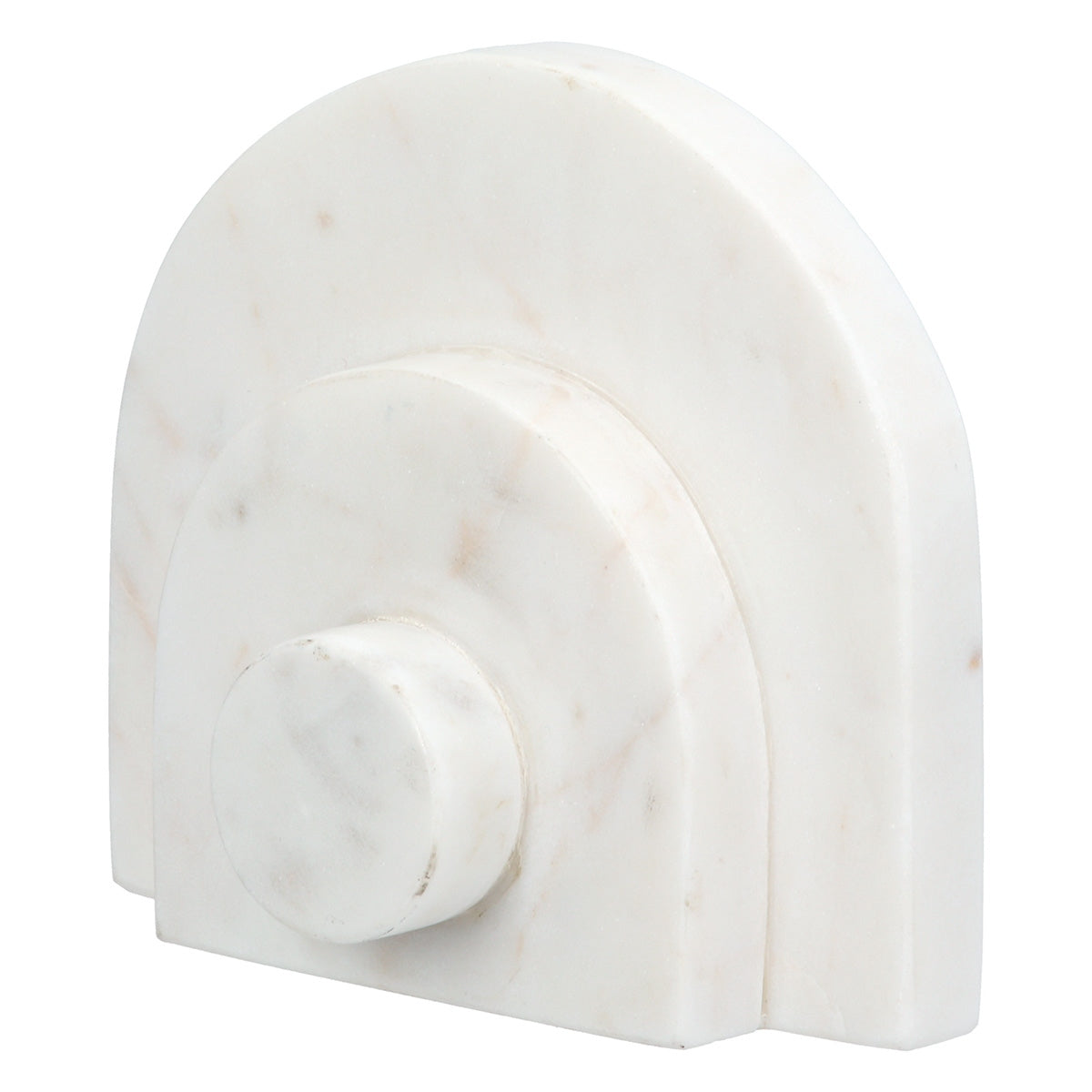 Βιβλιοθήκες Μάρμαρο Μπεζ Λευκό 12X5X11Cm 12X5X11Cm - Hippiehome.gr