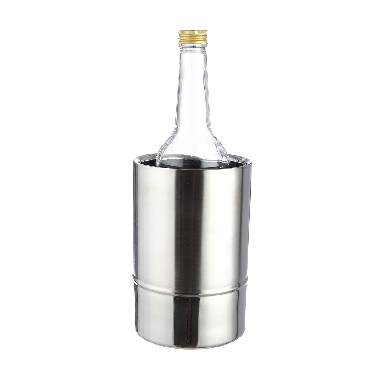 Ψυγείο μπουκαλιών Κυλινδρικό Ατσάλι Ασημί D12X18Cm D12X18Cm - Hippiehome.gr