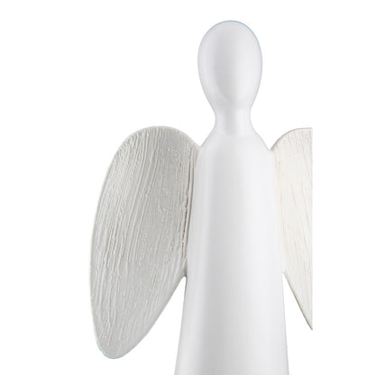 Φιγούρα Angels "Barbara" Κεραμικό Λευκό PU 13x7x24cm - Hippiehome.gr