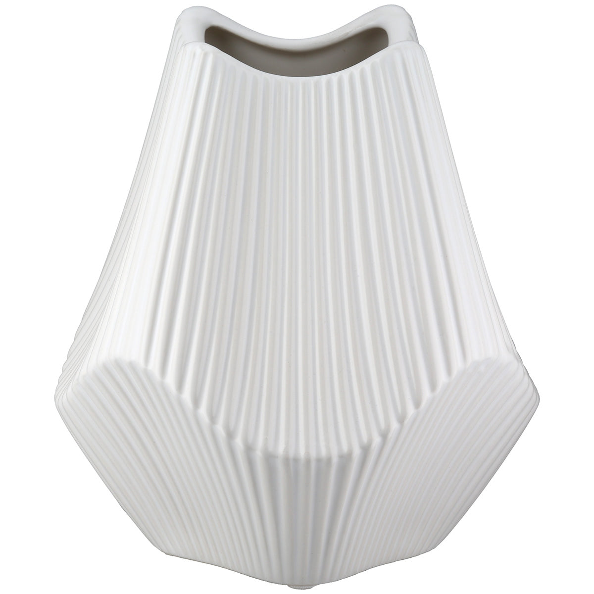 Βάζο Κεραμικό Λευκό 15Χ15Χ18εκ 15Χ15Χ18εκ - Hippiehome.gr