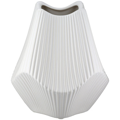 Βάζο Κεραμικό Λευκό 15Χ15Χ18εκ 15Χ15Χ18εκ - Hippiehome.gr