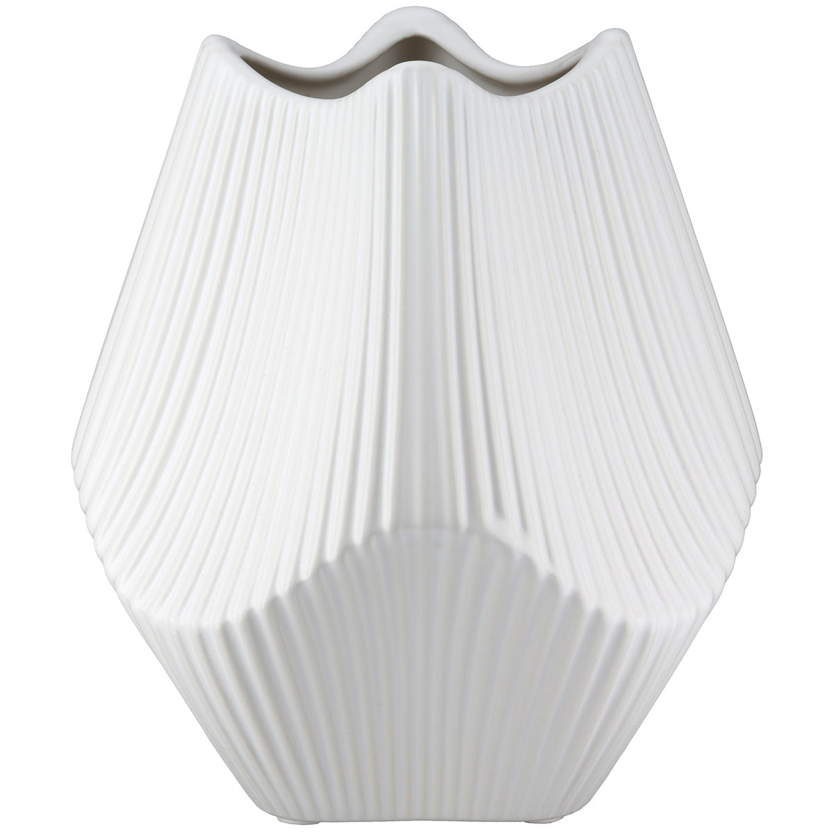 Βάζο Κεραμικό Λευκό 15Χ15Χ18εκ 15Χ15Χ18εκ - Hippiehome.gr
