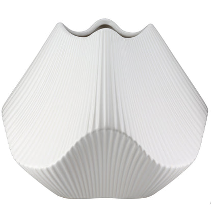 Βάζο Κεραμικό Λευκό 22X22X19Cm 22X22X19Cm - Hippiehome.gr