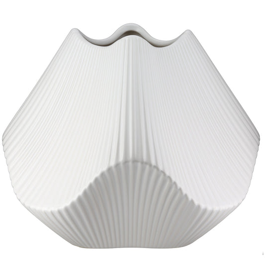 Βάζο Κεραμικό Λευκό 22X22X19Cm 22X22X19Cm - Hippiehome.gr